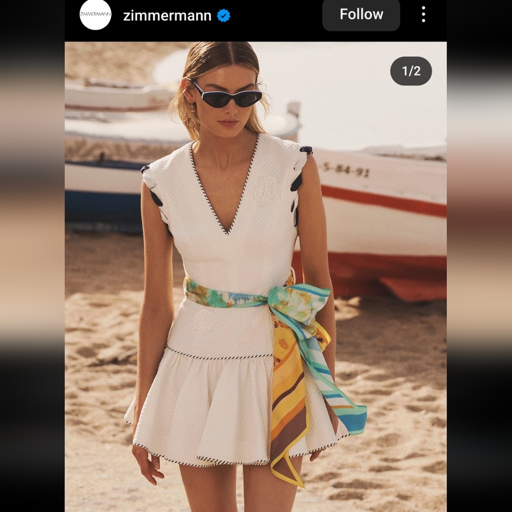 Zimmermann High Tide Flip Mini dress